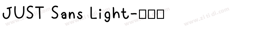 JUST Sans Light字体转换